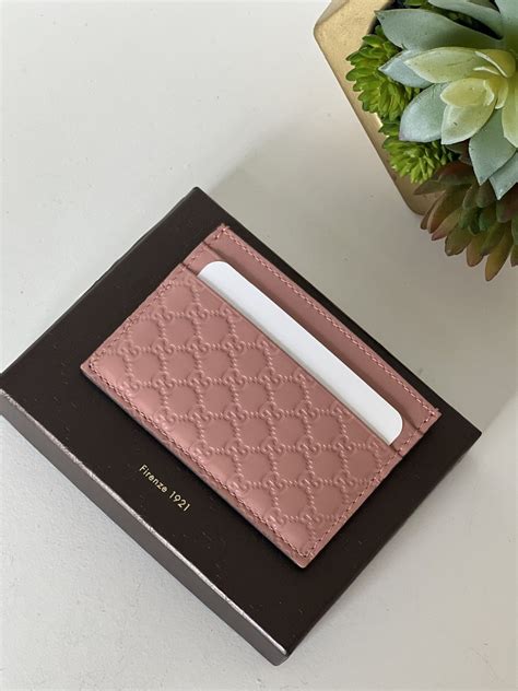 gucci cardholder pink|guccissima card holder.